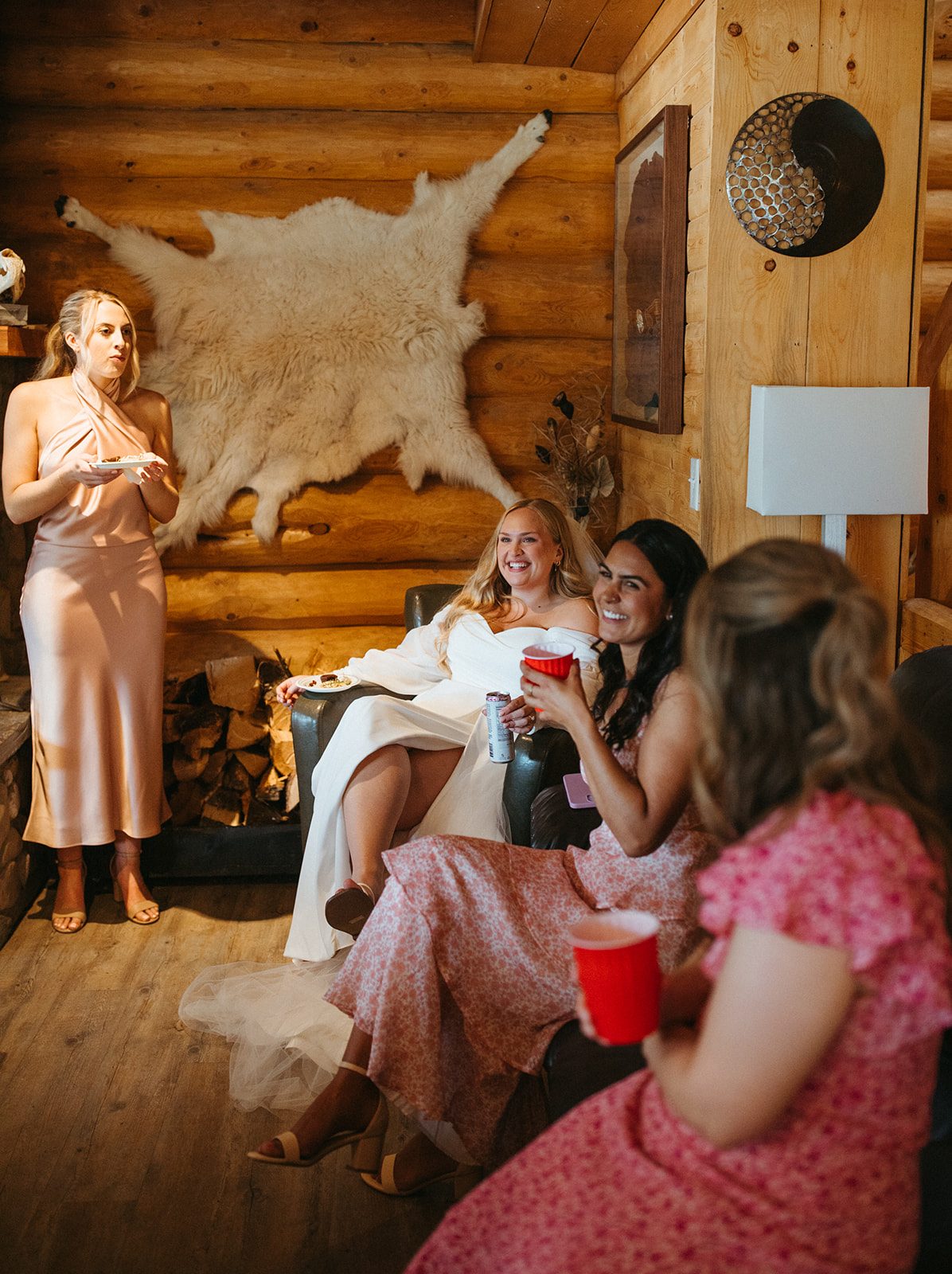 A speaker leading a wedding-planning talk at the fair
